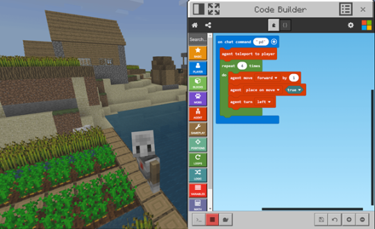 minecraft scripting like scratch